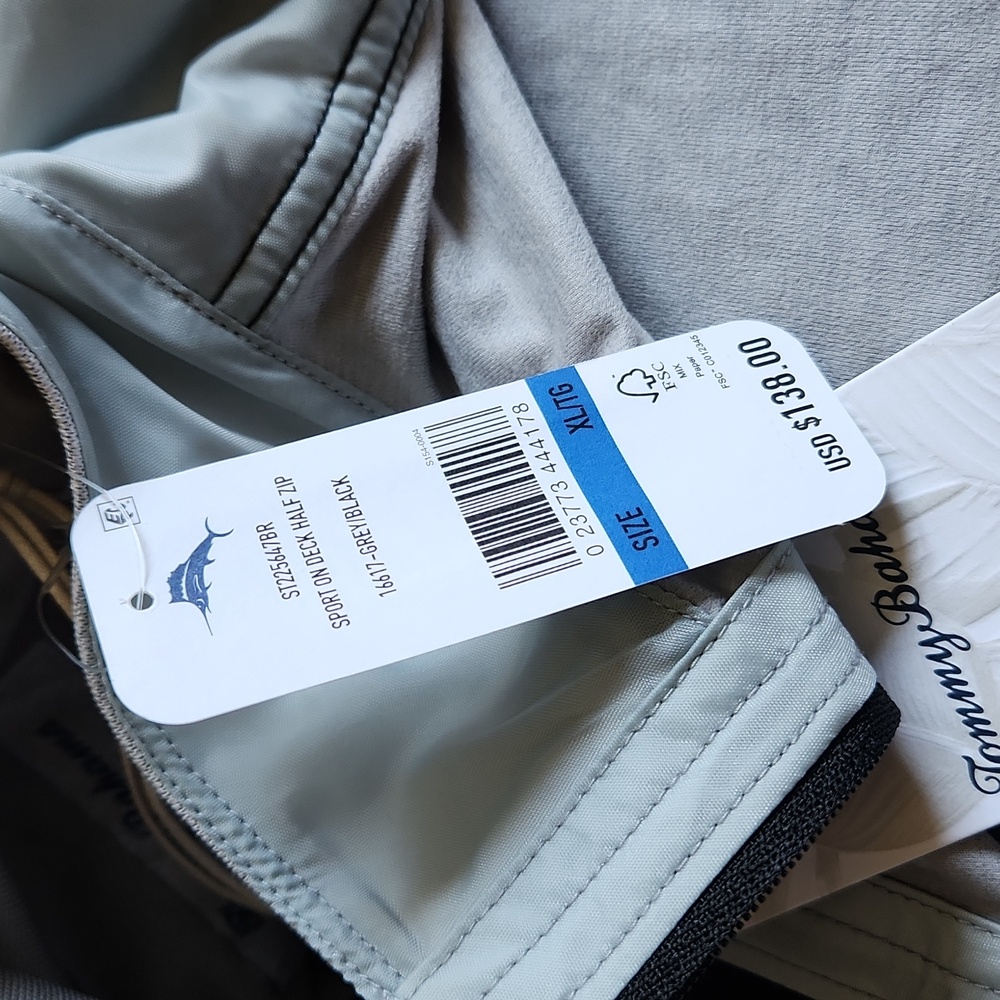 Tommy Bahama Sport On Deck Half Zip IslandZone Pullover - Picture 16 of 16